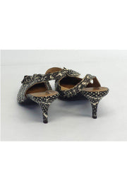 Current Boutique-Lanvin - Bow Toe Python Slingbacks Sz 8.5