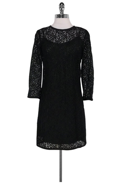 Current Boutique-Laundry by Shelli Segal - Black Lace Dress Sz 4