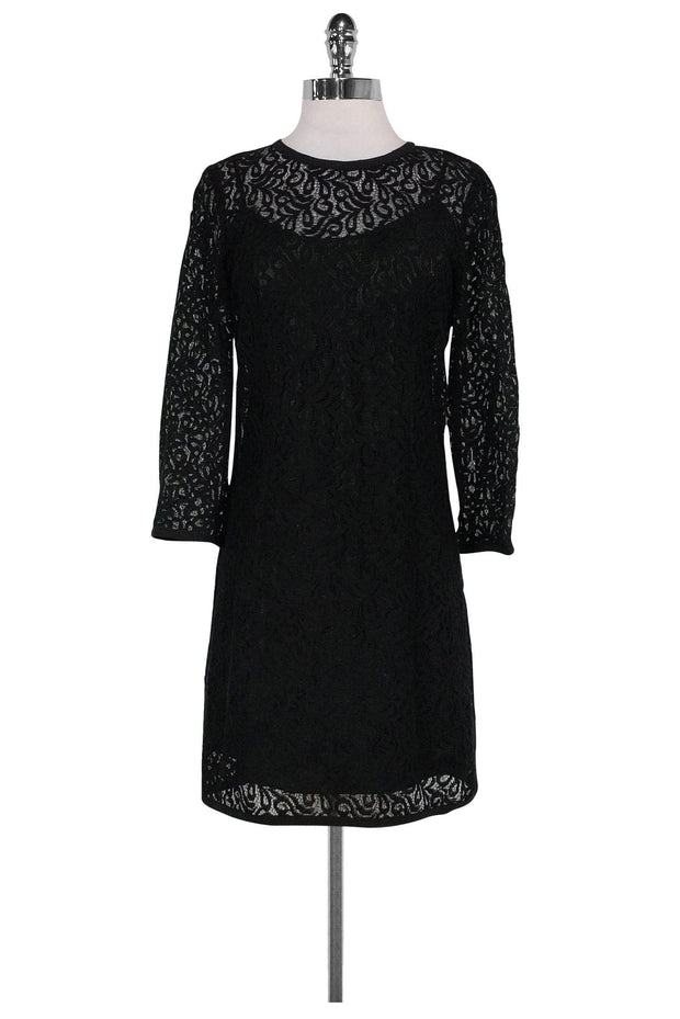 Current Boutique-Laundry by Shelli Segal - Black Lace Dress Sz 4