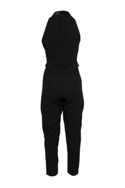 Current Boutique-Laundry by Shelli Segal - Black Tapered Leg Jumpsuit w/ Waistcoat Sz 6