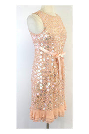 Current Boutique-Laundry by Shelli Segal - Blush Bead & Sequin Dress Sz 4