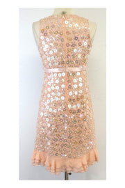 Current Boutique-Laundry by Shelli Segal - Blush Bead & Sequin Dress Sz 4