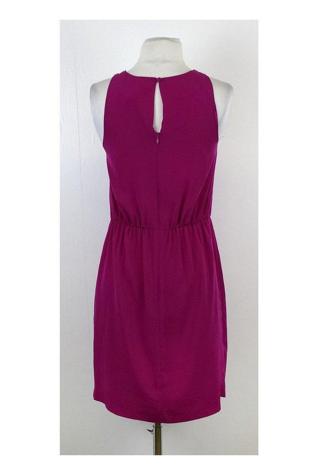 Current Boutique-Laundry by Shelli Segal - Fuchsia & Orange Beaded Neckline Dress Sz 6