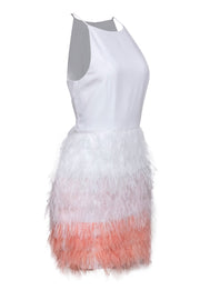 Current Boutique-Laundry by Shelli Segal – Ombre Feather Cocktail Dress Sz 8