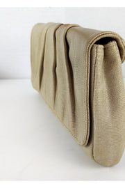 Current Boutique-Lauren Merkin - Beige Pleated Clutch