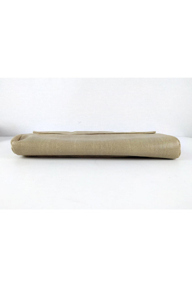 Current Boutique-Lauren Merkin - Beige Pleated Clutch