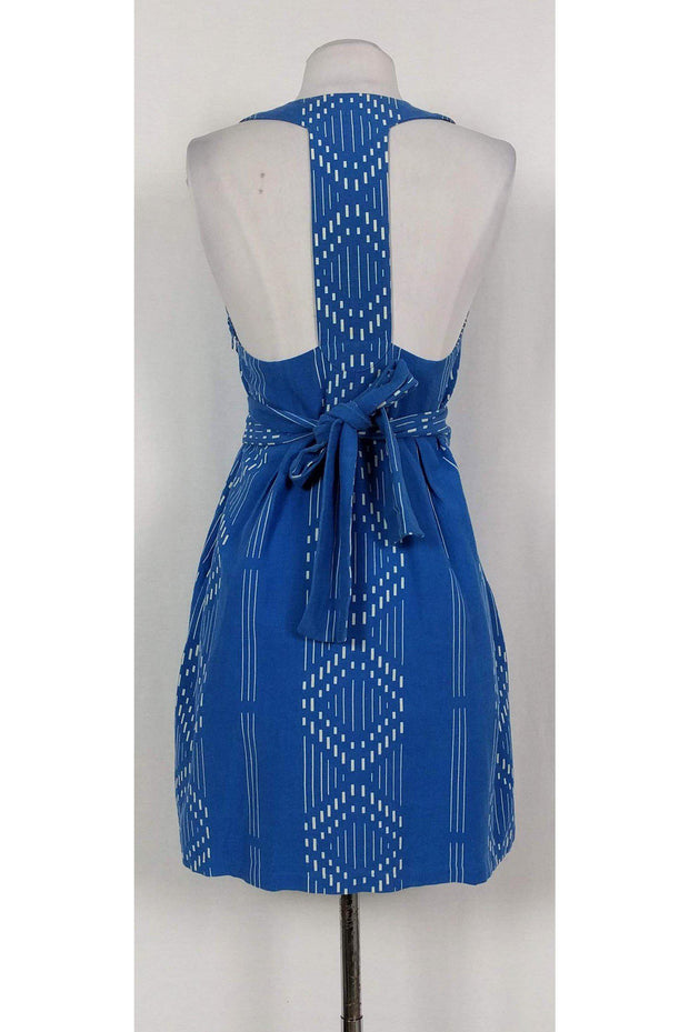 Current Boutique-Lauren Moffatt - Blue Tie-Belt Dress Sz 2