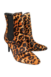 Current Boutique-Lauren Ralph Lauren - Leopard Calf Hair Heeled Booties Sz 8