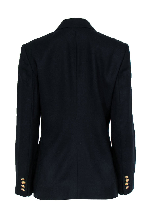 Current Boutique-Lauren Ralph Lauren - Navy Blazer w/ Gold-Toned Buttons & Chest Pocket Crest Sz 10