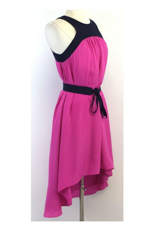 Current Boutique-Leifsdottir - Montcada Navy & Fuchsia High Low Dress Sz 0