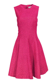 Current Boutique-Lela Rose - Metallic Pink A-Line Knit Dress Sz 12