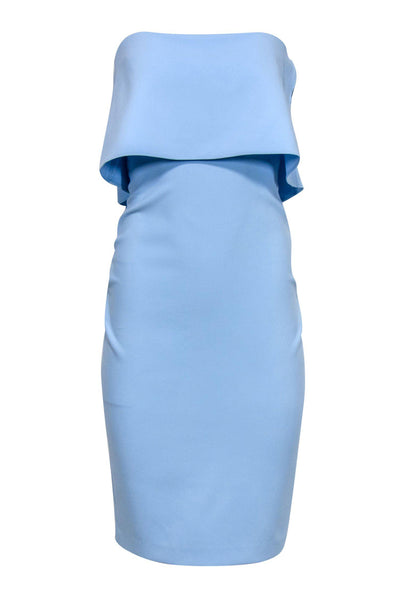 Current Boutique-Likely - Baby Blue Strapless Bodycon Dress w/ Flounce Top Sz 4