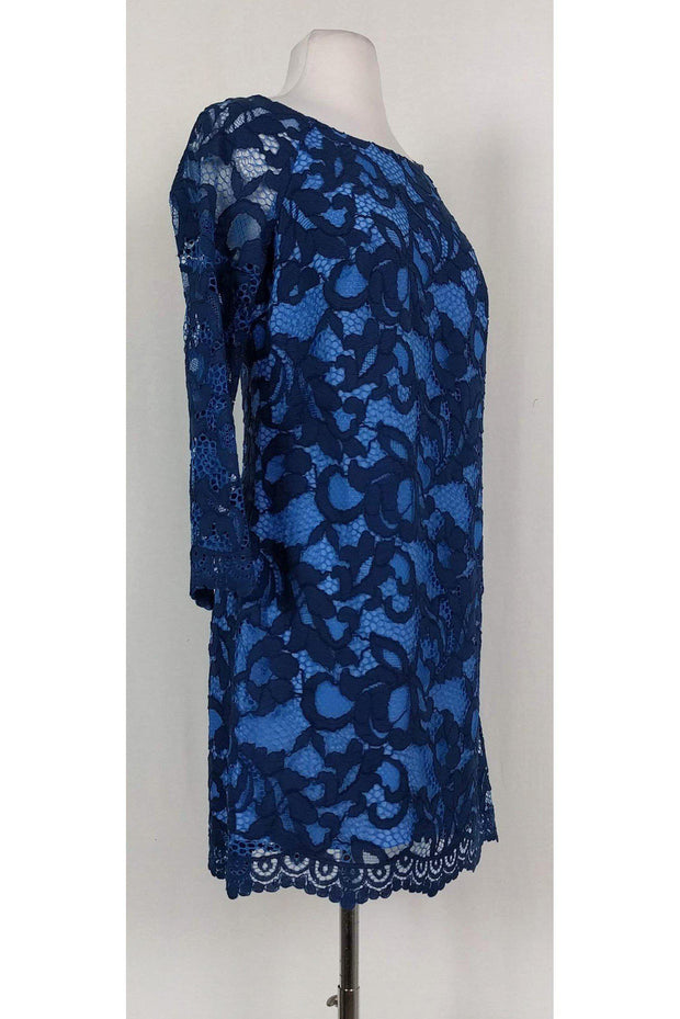 Current Boutique-Lilly Pulitzer - Blue Lace Shift Sz 4