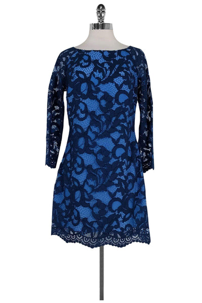 Current Boutique-Lilly Pulitzer - Blue Lace Shift Sz 4