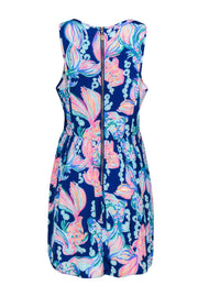 Current Boutique-Lilly Pulitzer - Blue Printed Fish A-Line Dress Sz 12