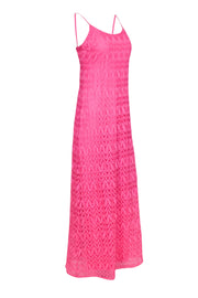 Current Boutique-Lilly Pulitzer - Bubblegum Pink Crochet Maxi Slip Dress Sz M