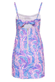 Current Boutique-Lilly Pulitzer - Pink & Blue Alligator & Pineapple Print Sheath Dress Sz 6