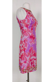 Current Boutique-Lilly Pulitzer - Purple Floral Sheath w/ Beading Sz 0