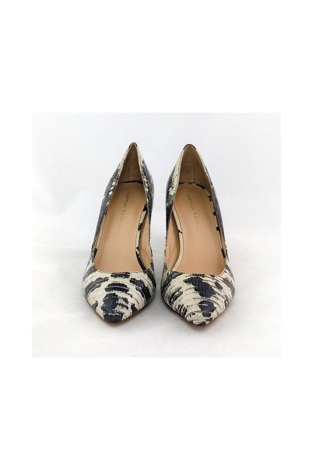 Current Boutique-Loeffler Randall - Black & White Print Pumps Sz 7