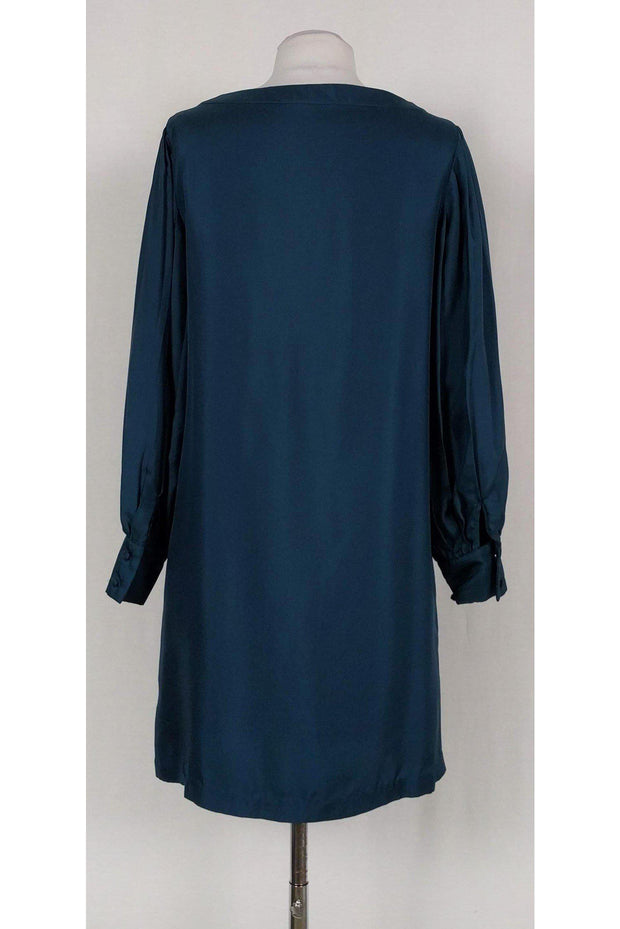 Current Boutique-Loeffler Randall - Teal Long Sleeve Shift Dress Sz 6