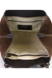 Current Boutique-Loro Piana - Brown Suede Globe Purse