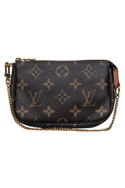 Current Boutique-Louis Vuitton - Brown Logo Mini Pouchette