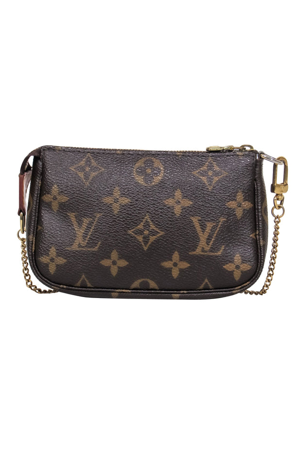 Current Boutique-Louis Vuitton - Brown Monogram Canvas Mini Pouchette