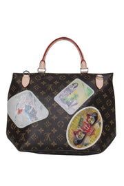 Current Boutique-Louis Vuitton - Brown Monogram Print Convertible Messenger Bag w/ Cindy Sherman Patches