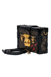 Current Boutique-Louis Vuitton - Brown Monogram Trunk-Style Mini Convertible Crossbody