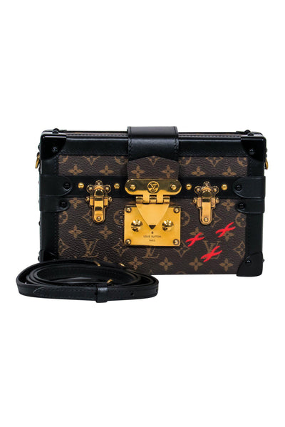 Current Boutique-Louis Vuitton - Brown Monogram Trunk-Style Mini Convertible Crossbody