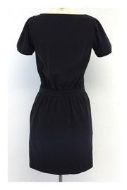 Current Boutique-Love Moschino - Black Short Sleeves Shift Dress Sz 2