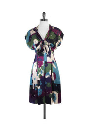 Current Boutique-Love Moschino - Multicolor Floral Print Silk Blend Dress Sz 4