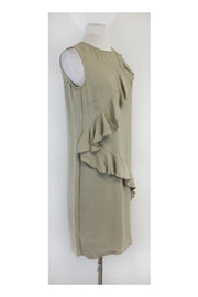 Current Boutique-Love Moschino - Ruffle & Metallic Beige Dress Sz 4