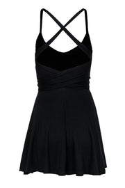 Current Boutique-Lovers + Friends - Black Crossed Back Mini A-Line Dress Sz XS