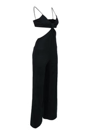 Current Boutique-Lovers + Friends - Black Sleeveless Wide Leg Open Back Jumpsuit Sz M