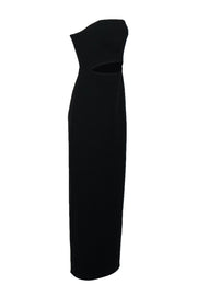 Current Boutique-Lovers + Friends - Black Strapless Gown w/ Cutout Sz 4