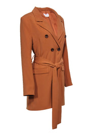 Current Boutique-Lovers + Friends - Tan Double Breasted Trench Coat w/ Belt Sz M