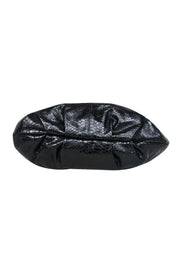 Current Boutique-Lupo - Large Black Snakeskin Hobo Bag