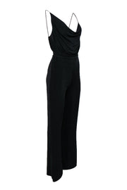 Current Boutique-MISHA - Black Cowl Neck Wide Leg “Moyra” Jumpsuit Sz 4