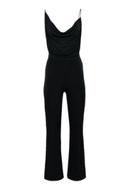 Current Boutique-MISHA - Black Cowl Neck Wide Leg “Moyra” Jumpsuit Sz 4