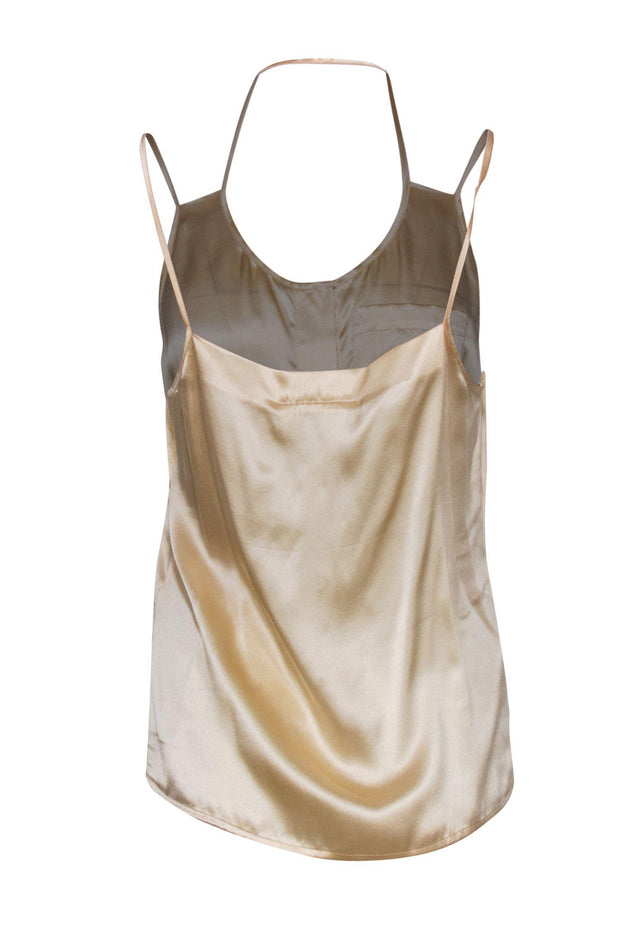 Current Boutique-MM6 Maison Margiela - Creamy Silk Button Down Strappy Tank Sz 6