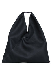 Current Boutique-MM6 Maison Margiela - Large Black Mesh Tote w/ Leather Handle