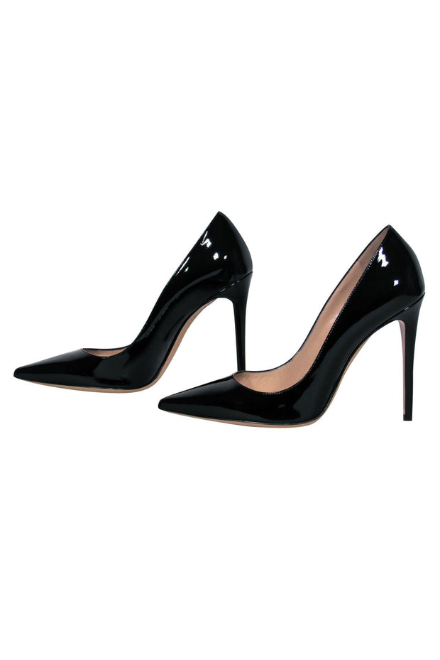 Current Boutique-M. Gemi - Black Patent Leather Pointed Toe Pumps Sz 8