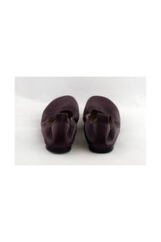 Current Boutique-M. Gemi - Burgundy Pebbled Flats Sz 6.5