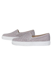 Current Boutique-M. Gemi - Grey Woven Platform Slip On Sneakers Sz 8.5