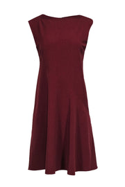 Current Boutique-M.M.LaFleur - Burgundy A-Line Square Neck Sleeveless Dress Sz 8