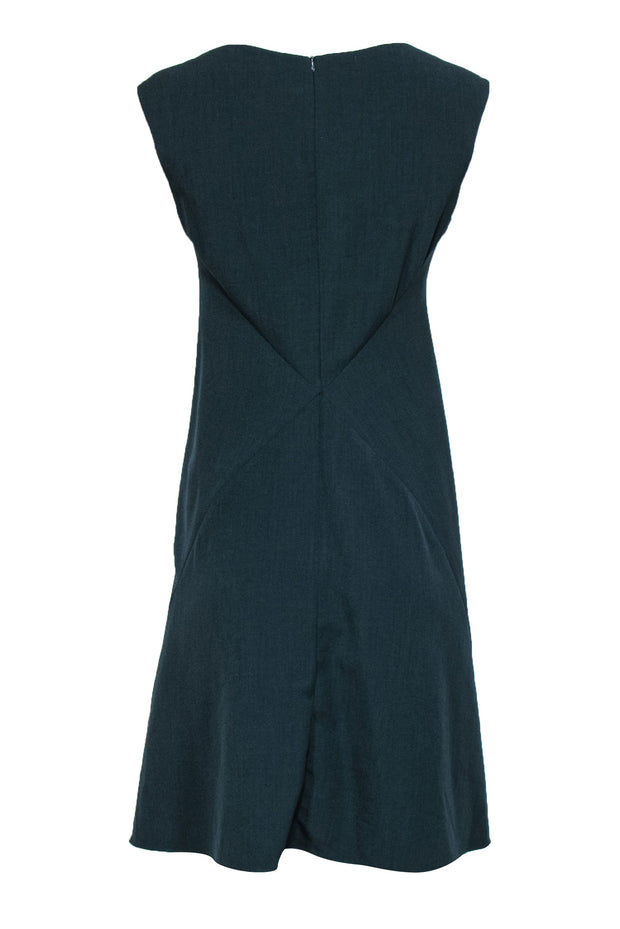 Current Boutique-M.M.LaFleur - Forest Green A-Line Square Neck Sleeveless Dress Sz 8