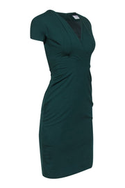 Current Boutique-M.M.LaFleur - Green Wool Blend Cap Sleeve Sheath Dress Sz 0