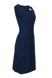 Current Boutique-M.M.LaFleur - Navy Sleeveless V-Neck A-Line Dress Sz 10