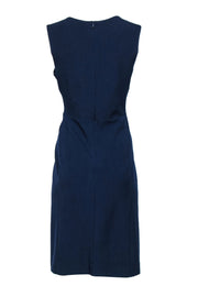 Current Boutique-M.M.LaFleur - Navy Sleeveless V-Neck A-Line Dress Sz 10